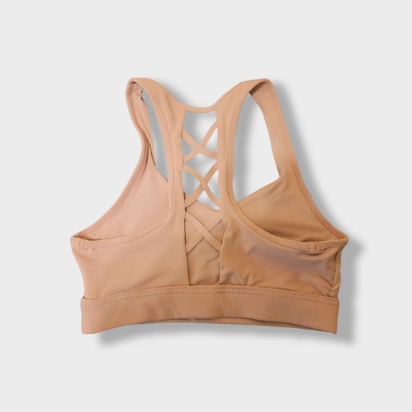 Pink lululemon-Style Sports Bra - Picture 2 of 3